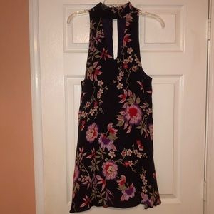 SOLD Floral high neck flow dress